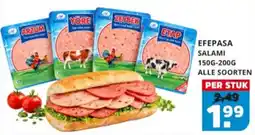 Sahan Supermarkten EFEPAZA SALAMI aanbieding