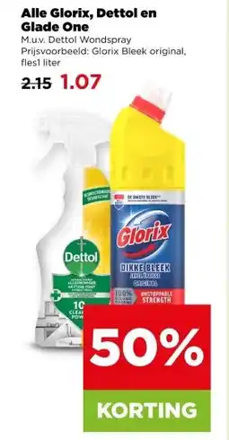 PLUS Alle Glorix, Dettol en Glade One aanbieding