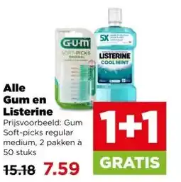 PLUS Alle Gum en Listerine aanbieding