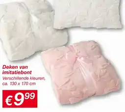 Kik Deken van imitatiebont aanbieding