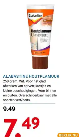 Kluswijs Alabastine houtplamuur aanbieding