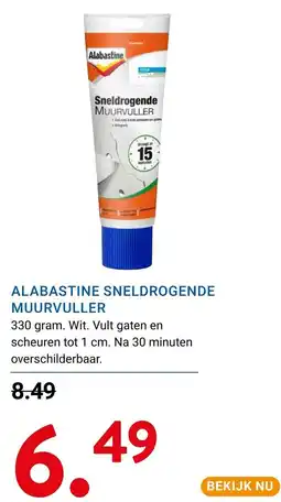 Kluswijs Alabastine sneldrogende muurvuller aanbieding