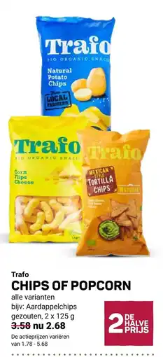 Ekoplaza Trafo chips of popcorn aanbieding