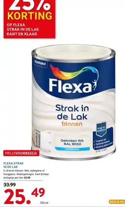Kluswijs Flexa Strak in de Lak aanbieding