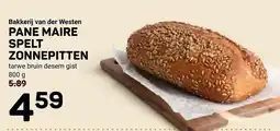 Ekoplaza Bakkerij van der Westen Pane Maire Spelt Zonnepitten aanbieding