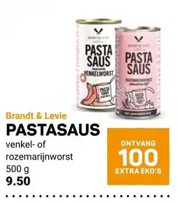 Ekoplaza Brandt & Levie pastasaus aanbieding