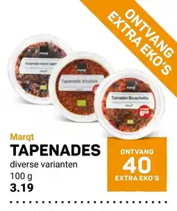 Ekoplaza Marqt tapenades aanbieding
