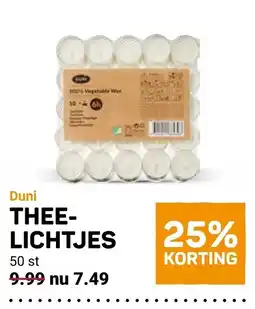 Ekoplaza Duni THEE-LICHTJES aanbieding