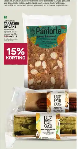 Ekoplaza Ladyfruitcake taartjes of cake aanbieding
