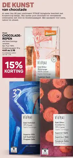 Ekoplaza Vivani CHOCOLADE-REPEN aanbieding