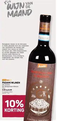 Ekoplaza padami wijnen aanbieding