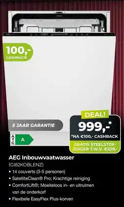 EP Beerepoot AEG Inbouwvaatwasser (G182KOBLLENZ) aanbieding