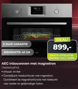 EP Beerepoot AEG Inbouwoven met magnetron aanbieding