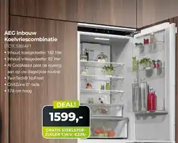 EP Beerepoot AEG Inbouw Koelvriescombinatie (TC7CS181AF) aanbieding
