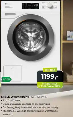 EP Beerepoot Miele Wasmachine (WEB 375 WPS) aanbieding