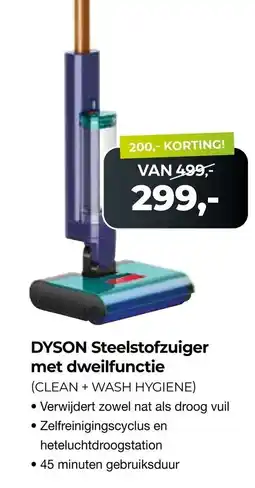 EP Beerepoot Dyson Steelstofzuiger met dweilfunctie aanbieding