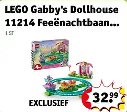 Kruidvat LEGO Gabby's Dollhouse 11214 Feeënachtbaan en Theekransje aanbieding