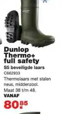 De Boer Drachten Dunlop thermo+ full safety aanbieding