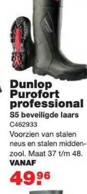 De Boer Drachten Dunlop purofort professional aanbieding