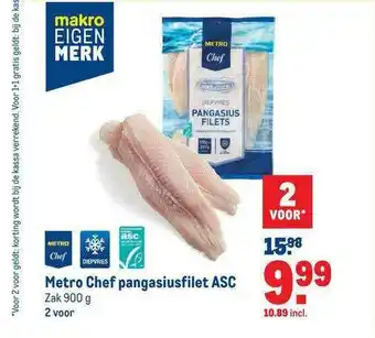 Makro Metro chef pangasiusfilet asc aanbieding