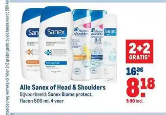 Makro Alle sanex of head & shoulders aanbieding