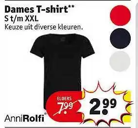 Kruidvat Dames t-shirt aanbieding