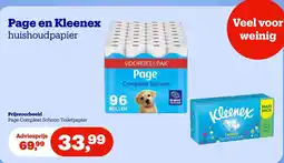 Bol.com Page en Kleenex huishoudpapier aanbieding