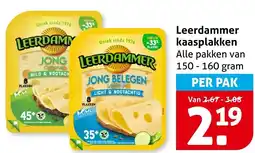 Hoogvliet Alle Leerdammer kaasplakken aanbieding