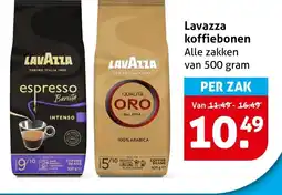 Hoogvliet Lavazza koffiebonen aanbieding