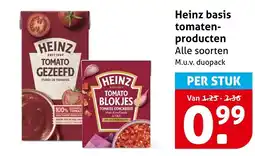 Hoogvliet Heinz basis tomatenproducten aanbieding