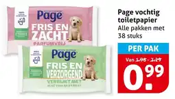Hoogvliet Page vochtig toiletpapier aanbieding