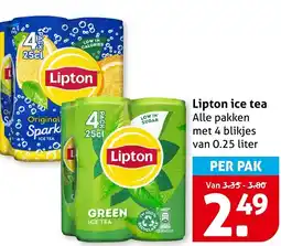 Hoogvliet Lipton ice tea aanbieding