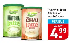 Hoogvliet Pickwick latte aanbieding