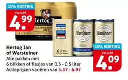 Hoogvliet Alle Hertog Jan of Warsteiner aanbieding