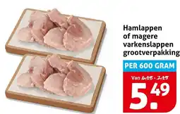 Hoogvliet Hamlappen of magere varkenslappen grootverpakking aanbieding