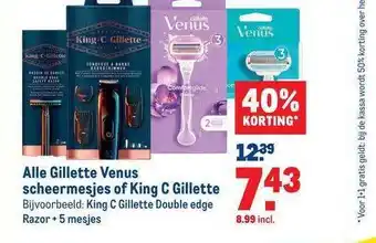 Makro Alle gillette venus scheermesjes of king c gillette aanbieding