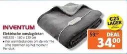 Albert Heijn Inventum Elektrische omslagdeken BH182G aanbieding
