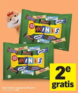 Albert Heijn Mars minimix uitdeelzak 500 gram aanbieding