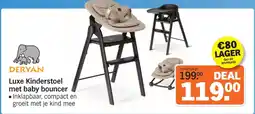 Albert Heijn Deryan luxe kinderstoel met baby bouncer aanbieding