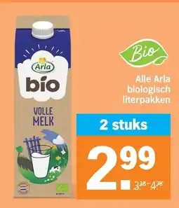 Albert Heijn Alle Arla biologisch literpakken aanbieding