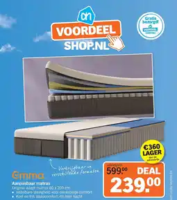 Albert Heijn Emma Aanpasbaar matras aanbieding