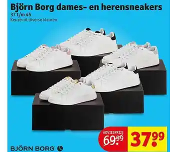 Kruidvat Björn borg dames- en herensneakers aanbieding