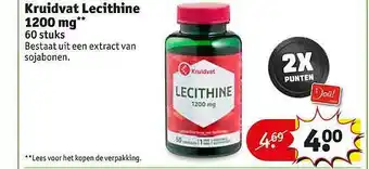 Kruidvat Kruidvat lecithine 1200 mg aanbieding