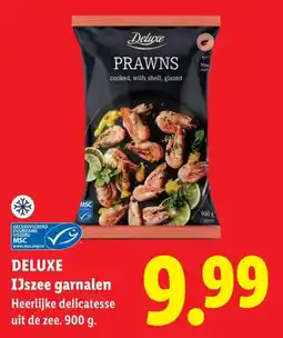 Lidl Deluxe IJszee garnalen aanbieding