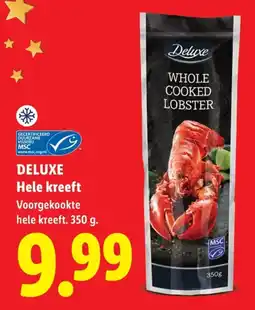 Lidl Deluxe Hele kreeft aanbieding