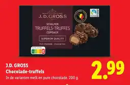 Lidl J.D. Gross Chocolade-truffels aanbieding