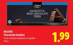 Lidl Deluxe Chocolade koekjes aanbieding