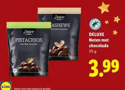 Lidl Deluxe Noten met chocolade aanbieding