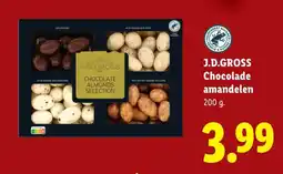 Lidl J.D.Gross Chocolade amandelen aanbieding