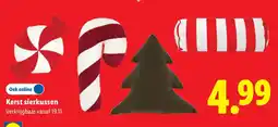 Lidl Kerst sierkussen aanbieding